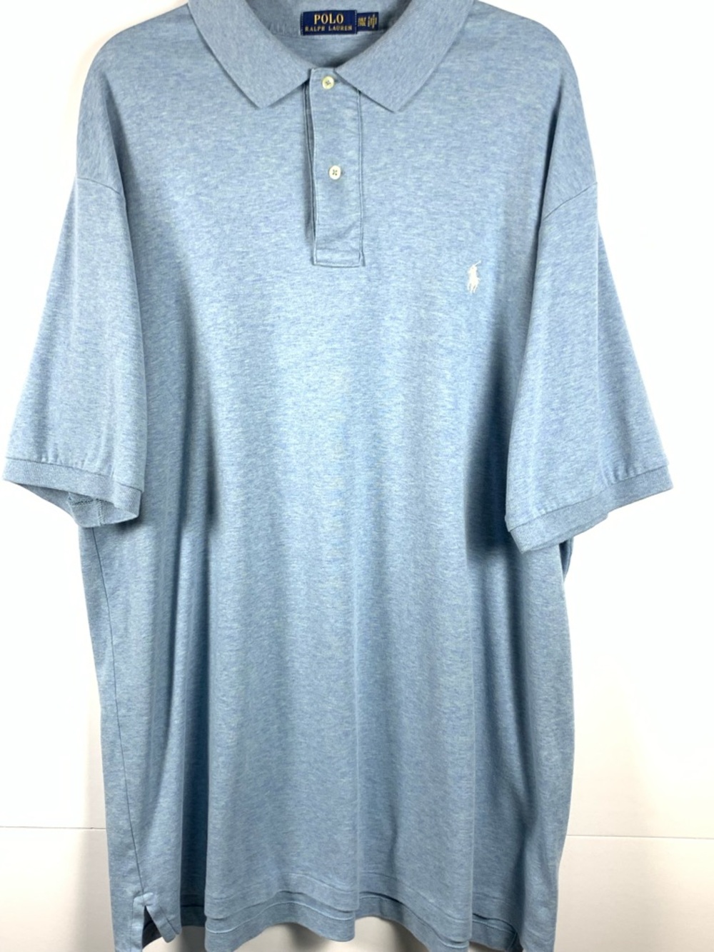 Polo Ralph Lauren Mens 2XLT Blue Polo Shirt Big Tall 100%
